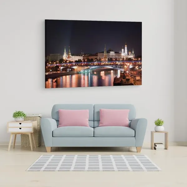 Multicolor_The_Moscow_Kremlin,_Wooden_Framed_Canvas_Paintings_|_For_Home_Decor_|_Bedroom,_Living_Room,Wall_Decoration_|_Wall_Art_Painting,_Ct0305,_Size_16_X_24_In