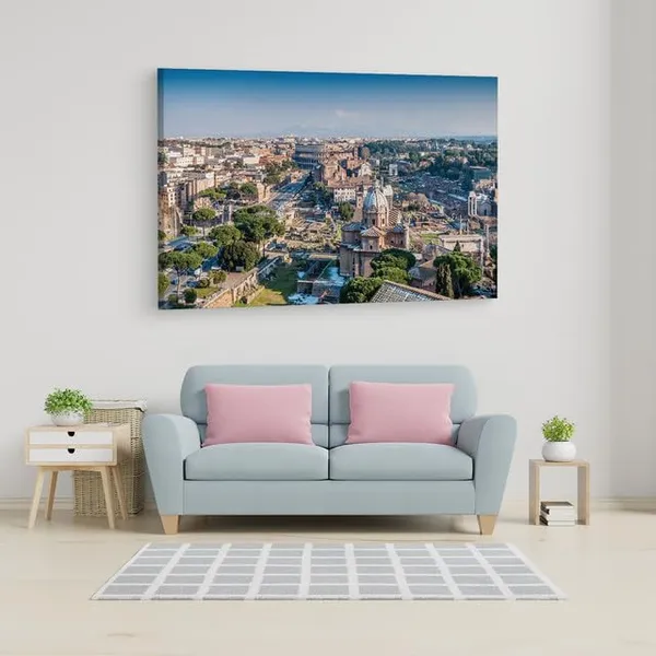 Multicolor_Palatine_Hill,_Wooden_Framed_Canvas_Paintings_|_For_Home_Decor_|_Bedroom,_Living_Room,Wall_Decoration_|_Wall_Art_Painting,_Ct0306,_Size_16_X_24_In