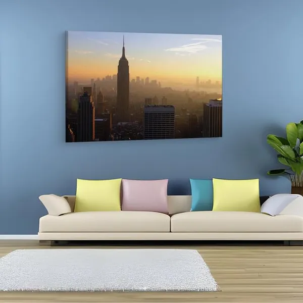 Multicolor_Empire_State_Building,_Wooden_Framed_Canvas_Paintings_|_For_Home_Decor_|_Bedroom,_Living_Room,Wall_Decoration_|_Wall_Art_Painting,_Ct0313,_Size_16_X_24_In