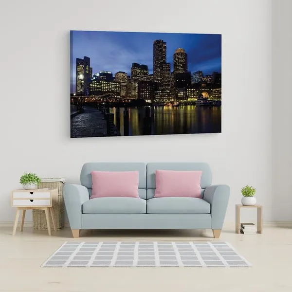 Multicolor_Boston_Desktop_Background,_Wooden_Framed_Canvas_Paintings_|_For_Home_Decor_|_Bedroom,_Living_Room,Wall_Decoration_|_Wall_Art_Painting,_Ct0315,_Size_16_X_24_In