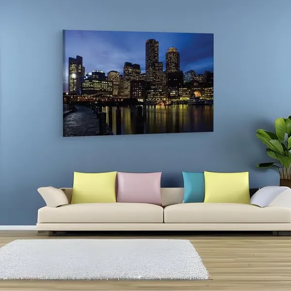 Multicolor_Boston_Desktop_Background,_Wooden_Framed_Canvas_Paintings_|_For_Home_Decor_|_Bedroom,_Living_Room,Wall_Decoration_|_Wall_Art_Painting,_Ct0315,_Size_16_X_24_In