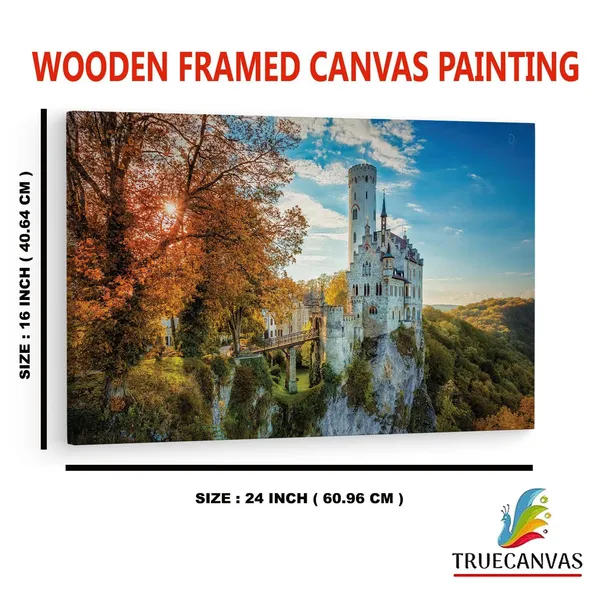 Multicolor_Lichtenstein_Castle,_Wooden_Framed_Canvas_Paintings_|_For_Home_Decor_|_Bedroom,_Living_Room,Wall_Decoration_|_Wall_Art_Painting,_Ct0321,_Size_16_X_24_In