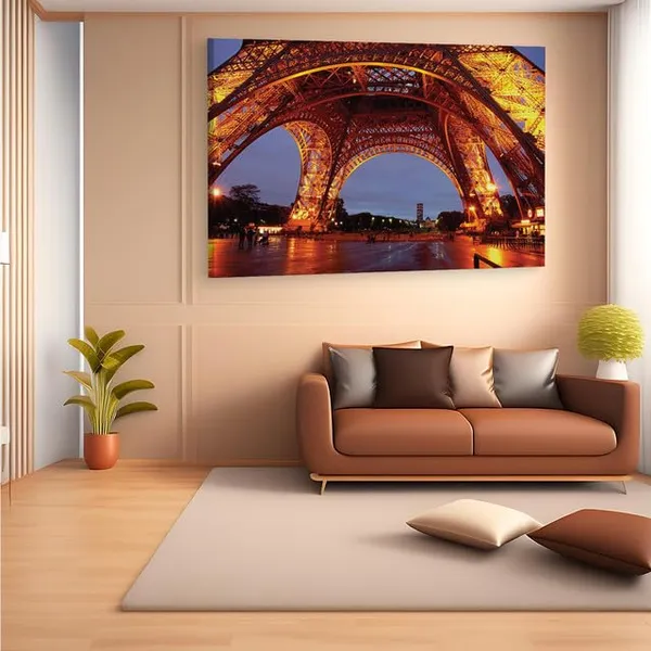 Multicolor_Eiffel_Tower,_Wooden_Framed_Canvas_Paintings_|_For_Home_Decor_|_Bedroom,_Living_Room,Wall_Decoration_|_Wall_Art_Painting,_Ct0323,_Size_16_X_24_In