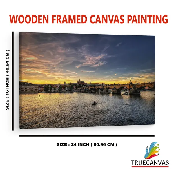 Multicolor_Charles_Bridge,_Wooden_Framed_Canvas_Paintings_|_For_Home_Decor_|_Bedroom,_Living_Room,Wall_Decoration_|_Wall_Art_Painting,_Ct0325,_Size_16_X_24_In