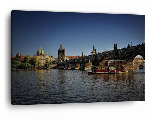 Multicolor_Charles_Bridge,_Wooden_Framed_Canvas_Paintings_|_For_Home_Decor_|_Bedroom,_Living_Room,Wall_Decoration_|_Wall_Art_Painting,_Ct0326,_Size_16_X_24_In