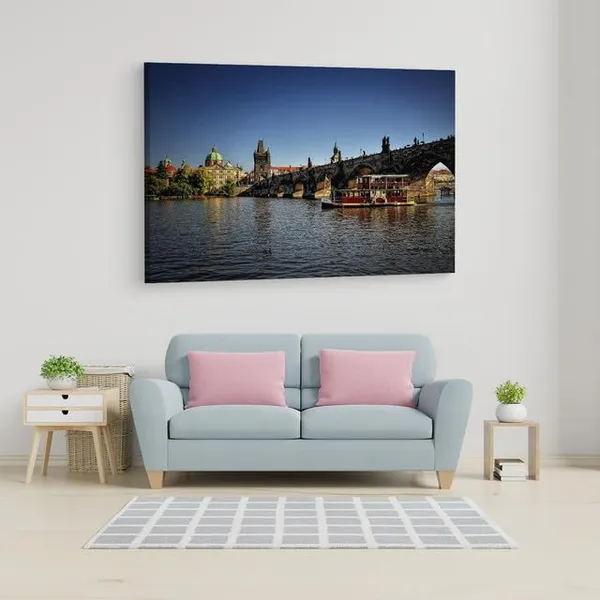 Multicolor_Charles_Bridge,_Wooden_Framed_Canvas_Paintings_|_For_Home_Decor_|_Bedroom,_Living_Room,Wall_Decoration_|_Wall_Art_Painting,_Ct0326,_Size_16_X_24_In