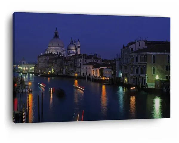 Multicolor_Venice_At_Night,_Wooden_Framed_Canvas_Paintings_|_For_Home_Decor_|_Bedroom,_Living_Room,Wall_Decoration_|_Wall_Art_Painting,_Ct0327,_Size_16_X_24_In