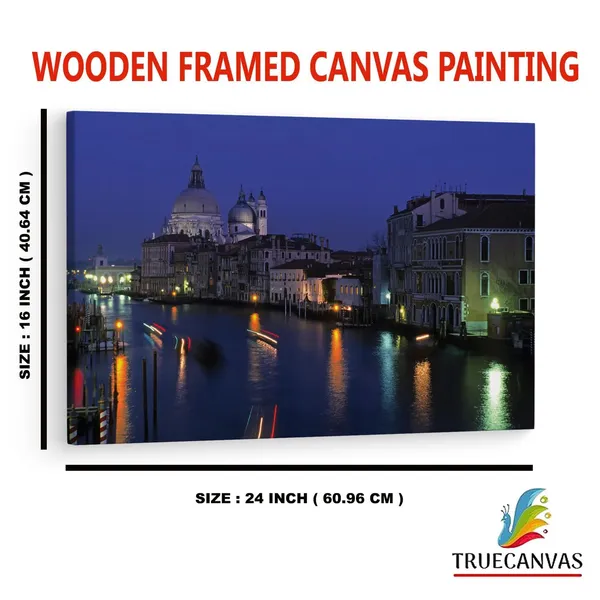 Multicolor_Venice_At_Night,_Wooden_Framed_Canvas_Paintings_|_For_Home_Decor_|_Bedroom,_Living_Room,Wall_Decoration_|_Wall_Art_Painting,_Ct0327,_Size_16_X_24_In
