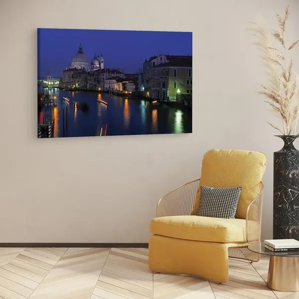 Multicolor_Venice_At_Night,_Wooden_Framed_Canvas_Paintings_|_For_Home_Decor_|_Bedroom,_Living_Room,Wall_Decoration_|_Wall_Art_Painting,_Ct0327,_Size_16_X_24_In