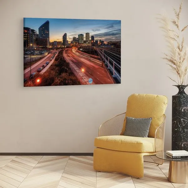 Multicolor_Evening_In_London,_Wooden_Framed_Canvas_Paintings_|_For_Home_Decor_|_Bedroom,_Living_Room,Wall_Decoration_|_Wall_Art_Painting,_Ct0328,_Size_16_X_24_In
