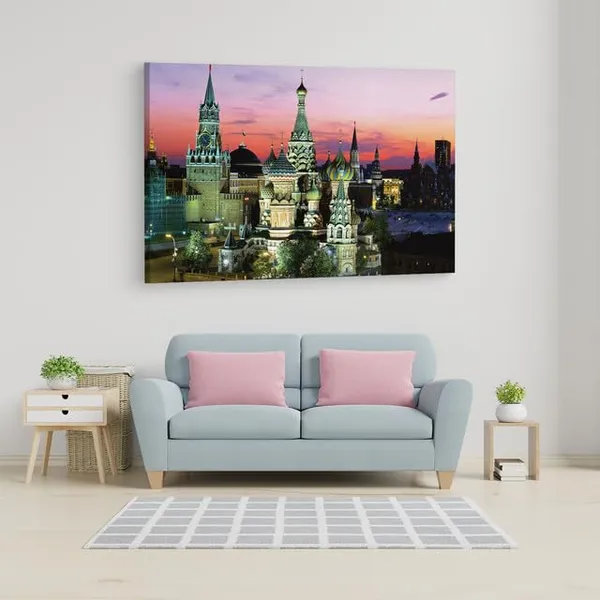 Multicolor_St._Basil'S_Cathedral,_Wooden_Framed_Canvas_Paintings_|_For_Home_Decor_|_Bedroom,_Living_Room,Wall_Decoration_|_Wall_Art_Painting,_Ct0329,_Size_16_X_24_In