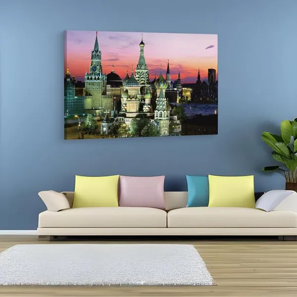 Multicolor_St._Basil'S_Cathedral,_Wooden_Framed_Canvas_Paintings_|_For_Home_Decor_|_Bedroom,_Living_Room,Wall_Decoration_|_Wall_Art_Painting,_Ct0329,_Size_16_X_24_In