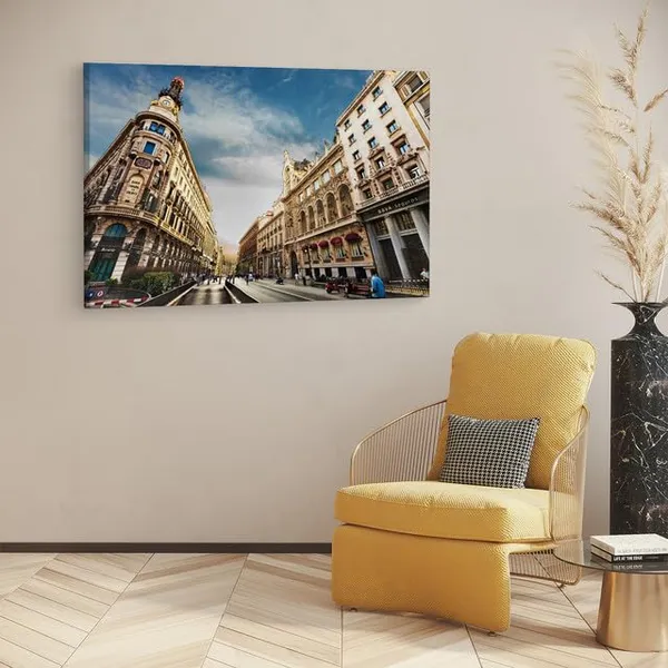 Multicolor_Madrid_City,_Wooden_Framed_Canvas_Paintings_|_For_Home_Decor_|_Bedroom,_Living_Room,Wall_Decoration_|_Wall_Art_Painting,_Ct0330,_Size_16_X_24_In