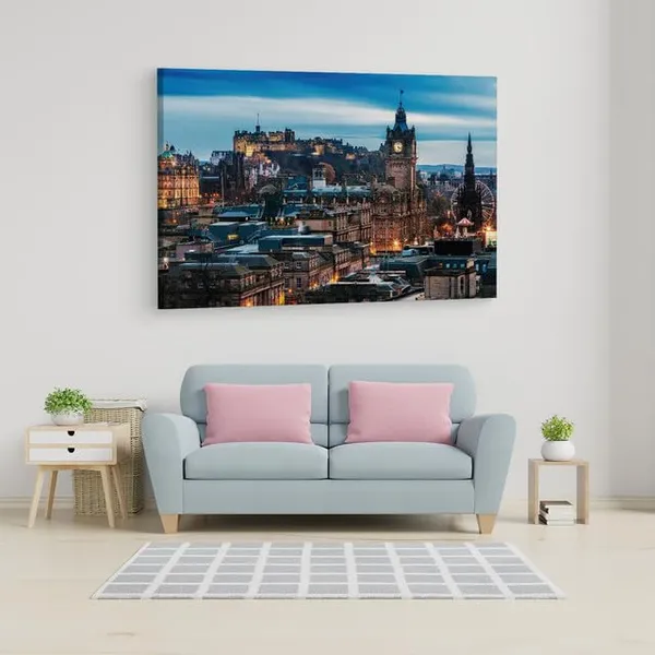 Multicolor_Edinburgh,_Wooden_Framed_Canvas_Paintings_|_For_Home_Decor_|_Bedroom,_Living_Room,Wall_Decoration_|_Wall_Art_Painting,_Ct0332,_Size_16_X_24_In
