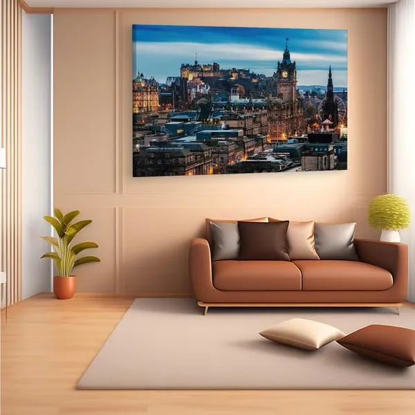 Multicolor_Edinburgh,_Wooden_Framed_Canvas_Paintings_|_For_Home_Decor_|_Bedroom,_Living_Room,Wall_Decoration_|_Wall_Art_Painting,_Ct0332,_Size_16_X_24_In
