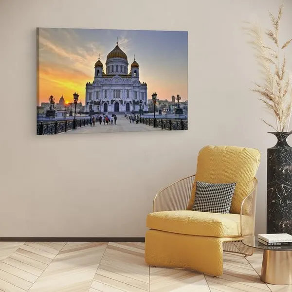 Multicolor_Cathedral_Of_Christ_The_Saviour,_Wooden_Framed_Canvas_Paintings_|_For_Home_Decor_|_Bedroom,_Living_Room,Wall_Decoration_|_Wall_Art_Painting,_Ct0334,_Size_16_X_24_In