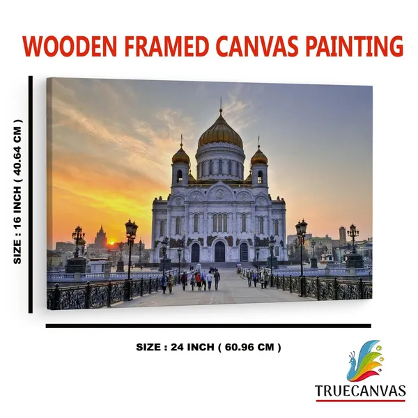 Multicolor_Cathedral_Of_Christ_The_Saviour,_Wooden_Framed_Canvas_Paintings_|_For_Home_Decor_|_Bedroom,_Living_Room,Wall_Decoration_|_Wall_Art_Painting,_Ct0334,_Size_16_X_24_In