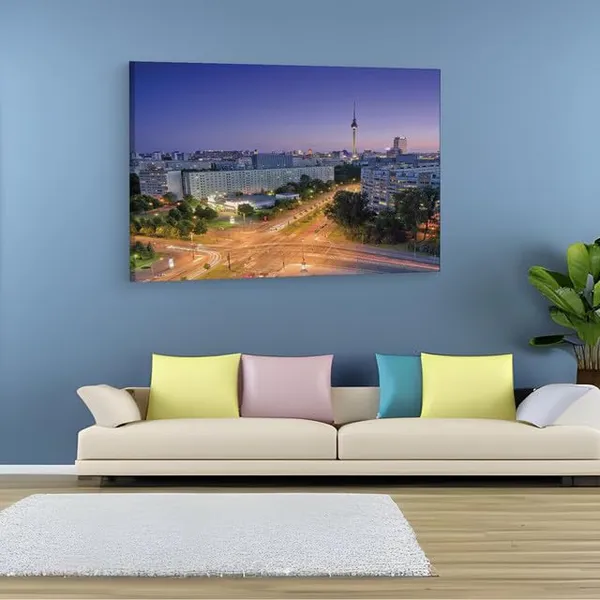 Multicolor_Berlin_Germany,_Wooden_Framed_Canvas_Paintings_|_For_Home_Decor_|_Bedroom,_Living_Room,Wall_Decoration_|_Wall_Art_Painting,_Ct0337,_Size_16_X_24_In
