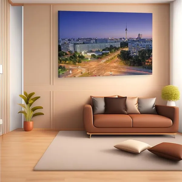Multicolor_Berlin_Germany,_Wooden_Framed_Canvas_Paintings_|_For_Home_Decor_|_Bedroom,_Living_Room,Wall_Decoration_|_Wall_Art_Painting,_Ct0337,_Size_16_X_24_In