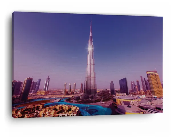 Multicolor_Burj_Khalifa,_Wooden_Framed_Canvas_Paintings_|_For_Home_Decor_|_Bedroom,_Living_Room,Wall_Decoration_|_Wall_Art_Painting,_Ct0341,_Size_16_X_24_In