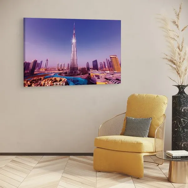 Multicolor_Burj_Khalifa,_Wooden_Framed_Canvas_Paintings_|_For_Home_Decor_|_Bedroom,_Living_Room,Wall_Decoration_|_Wall_Art_Painting,_Ct0341,_Size_16_X_24_In