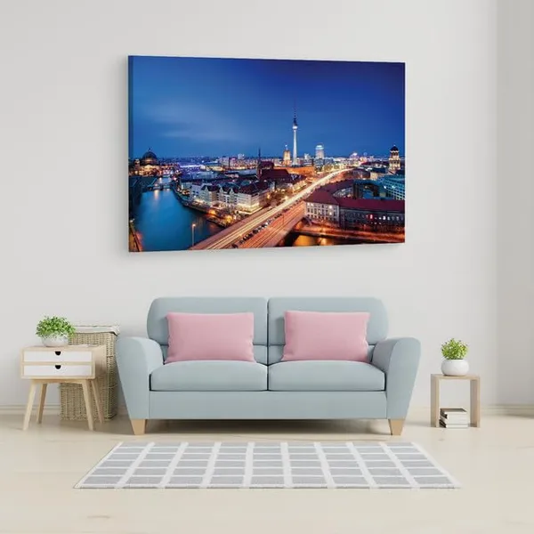 Multicolor_Alexanderplatz,_Wooden_Framed_Canvas_Paintings_|_For_Home_Decor_|_Bedroom,_Living_Room,Wall_Decoration_|_Wall_Art_Painting,_Ct0343,_Size_16_X_24_In