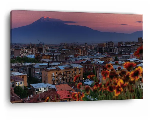 Multicolor_Yerevan_City,_Wooden_Framed_Canvas_Paintings_|_For_Home_Decor_|_Bedroom,_Living_Room,Wall_Decoration_|_Wall_Art_Painting,_Ct0346,_Size_16_X_24_In
