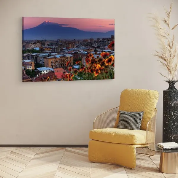 Multicolor_Yerevan_City,_Wooden_Framed_Canvas_Paintings_|_For_Home_Decor_|_Bedroom,_Living_Room,Wall_Decoration_|_Wall_Art_Painting,_Ct0346,_Size_16_X_24_In