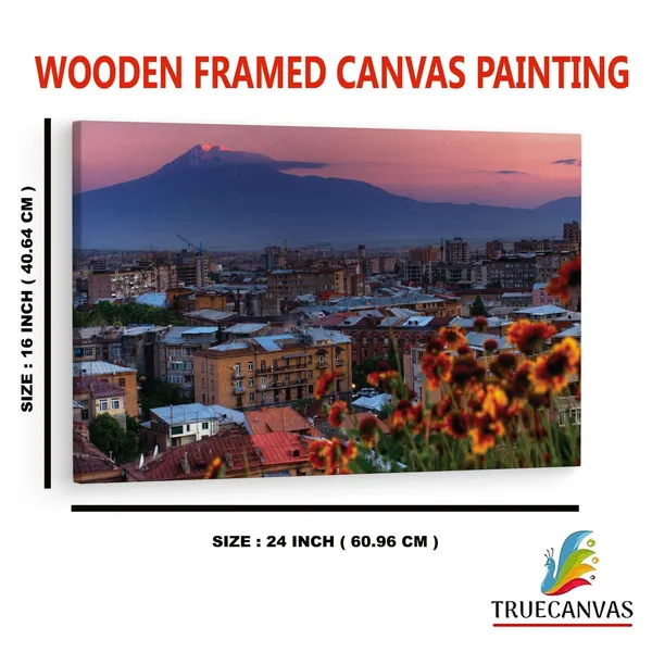 Multicolor_Yerevan_City,_Wooden_Framed_Canvas_Paintings_|_For_Home_Decor_|_Bedroom,_Living_Room,Wall_Decoration_|_Wall_Art_Painting,_Ct0346,_Size_16_X_24_In