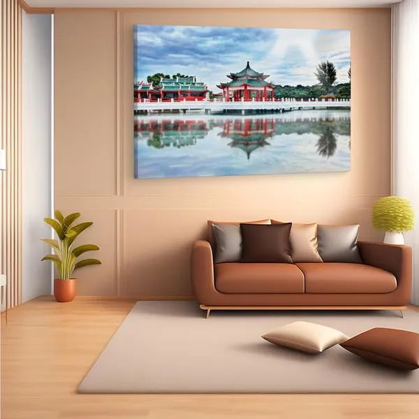 Multicolor_Kusu_Island,_Wooden_Framed_Canvas_Paintings_|_For_Home_Decor_|_Bedroom,_Living_Room,Wall_Decoration_|_Wall_Art_Painting,_Ct0348,_Size_16_X_24_In
