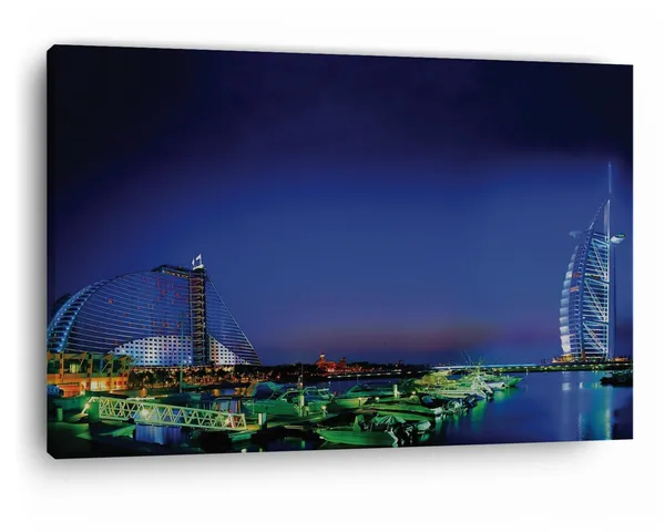 Multicolor_Burj_Al_Arab,_Wooden_Framed_Canvas_Paintings_|_For_Home_Decor_|_Bedroom,_Living_Room,Wall_Decoration_|_Wall_Art_Painting,_Ct0350,_Size_16_X_24_In
