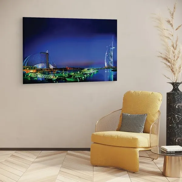Multicolor_Burj_Al_Arab,_Wooden_Framed_Canvas_Paintings_|_For_Home_Decor_|_Bedroom,_Living_Room,Wall_Decoration_|_Wall_Art_Painting,_Ct0350,_Size_16_X_24_In