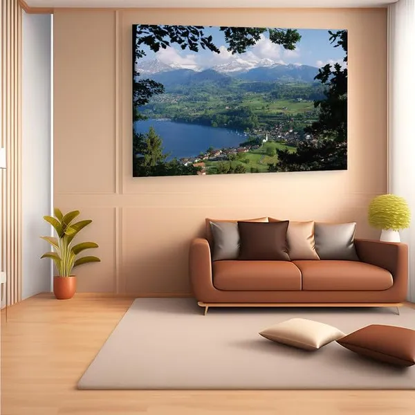 Multicolor_Switzerland,_Bern,_Town,_Village,_Wooden_Framed_Canvas_Paintings_|_For_Home_Decor_|_Bedroom,_Living_Room,Wall_Decoration_|_Wall_Art_Painting,_Ct0352,_Size_16_X_24_In
