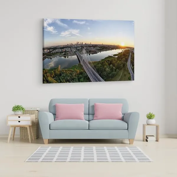 Multicolor_?Wi?Tokrzyski_Bridge,_Wooden_Framed_Canvas_Paintings_|_For_Home_Decor_|_Bedroom,_Living_Room,Wall_Decoration_|_Wall_Art_Painting,_Ct0362,_Size_16_X_24_In