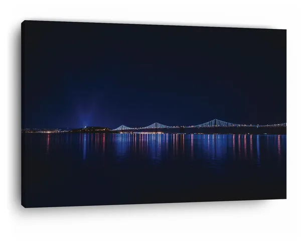 Multicolor_Guangzhou_Bridge_Night_Hd,_Wooden_Framed_Canvas_Paintings_|_For_Home_Decor_|_Bedroom,_Living_Room,Wall_Decoration_|_Wall_Art_Painting,_Ct0363,_Size_16_X_24_In