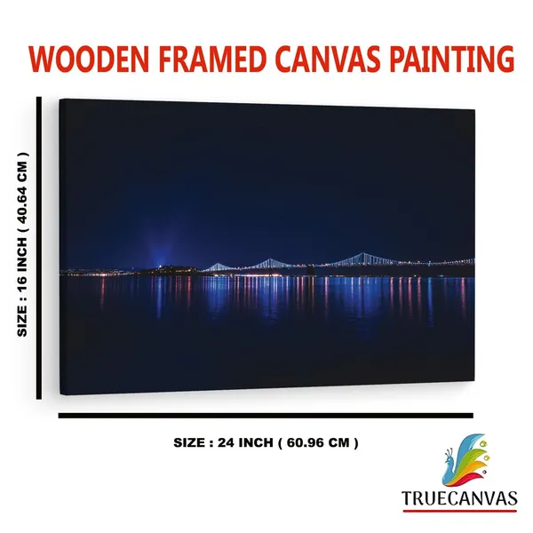 Multicolor_Guangzhou_Bridge_Night_Hd,_Wooden_Framed_Canvas_Paintings_|_For_Home_Decor_|_Bedroom,_Living_Room,Wall_Decoration_|_Wall_Art_Painting,_Ct0363,_Size_16_X_24_In