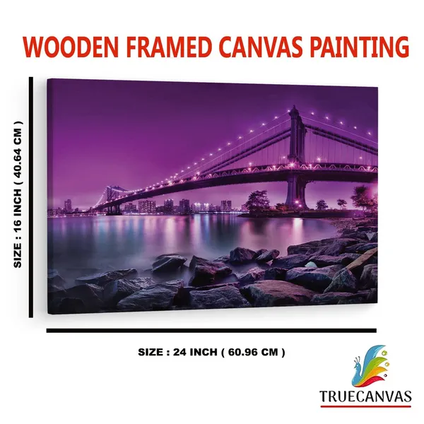 Multicolor_Purple_People_Bridge,_Wooden_Framed_Canvas_Paintings_|_For_Home_Decor_|_Bedroom,_Living_Room,Wall_Decoration_|_Wall_Art_Painting,_Ct0365,_Size_16_X_24_In
