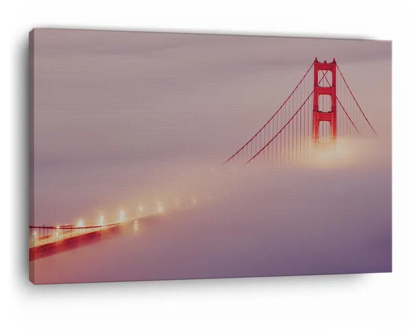 Multicolor_Golden_Gate_Bridge,_Wooden_Framed_Canvas_Paintings_|_For_Home_Decor_|_Bedroom,_Living_Room,Wall_Decoration_|_Wall_Art_Painting,_Ct0366,_Size_16_X_24_In