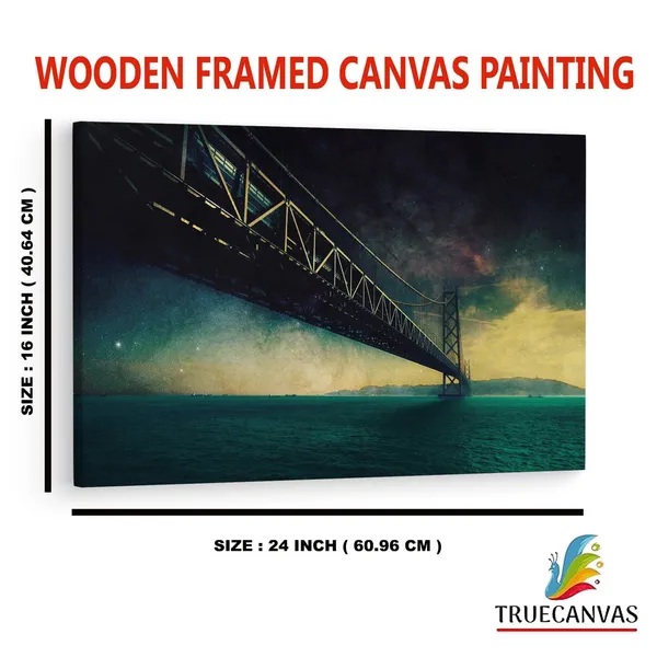 Multicolor_Kobe_Bridge,_Wooden_Framed_Canvas_Paintings_|_For_Home_Decor_|_Bedroom,_Living_Room,Wall_Decoration_|_Wall_Art_Painting,_Ct0367,_Size_16_X_24_In