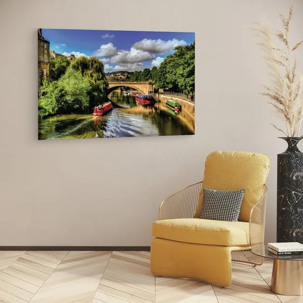 Multicolor_River_Avon,_Wooden_Framed_Canvas_Paintings_|_For_Home_Decor_|_Bedroom,_Living_Room,Wall_Decoration_|_Wall_Art_Painting,_Ct0369,_Size_16_X_24_In