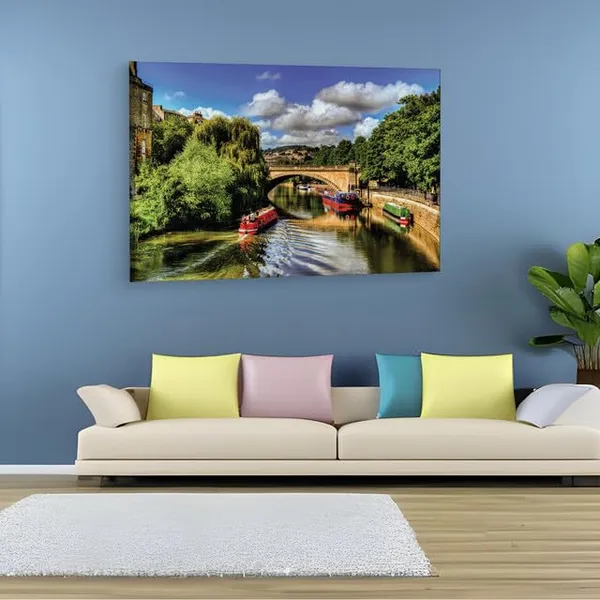 Multicolor_River_Avon,_Wooden_Framed_Canvas_Paintings_|_For_Home_Decor_|_Bedroom,_Living_Room,Wall_Decoration_|_Wall_Art_Painting,_Ct0369,_Size_16_X_24_In