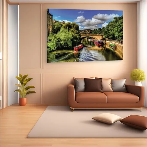 Multicolor_River_Avon,_Wooden_Framed_Canvas_Paintings_|_For_Home_Decor_|_Bedroom,_Living_Room,Wall_Decoration_|_Wall_Art_Painting,_Ct0369,_Size_16_X_24_In