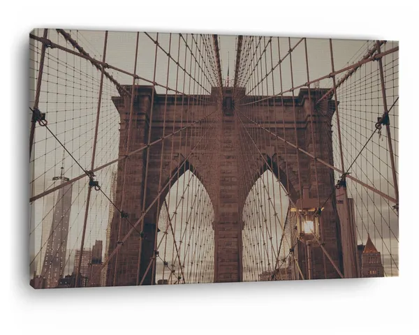 Multicolor_Brooklyn_Bridge,_Wooden_Framed_Canvas_Paintings_|_For_Home_Decor_|_Bedroom,_Living_Room,Wall_Decoration_|_Wall_Art_Painting,_Ct0371,_Size_16_X_24_In
