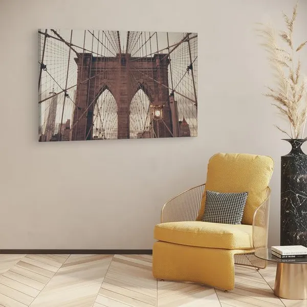 Multicolor_Brooklyn_Bridge,_Wooden_Framed_Canvas_Paintings_|_For_Home_Decor_|_Bedroom,_Living_Room,Wall_Decoration_|_Wall_Art_Painting,_Ct0371,_Size_16_X_24_In