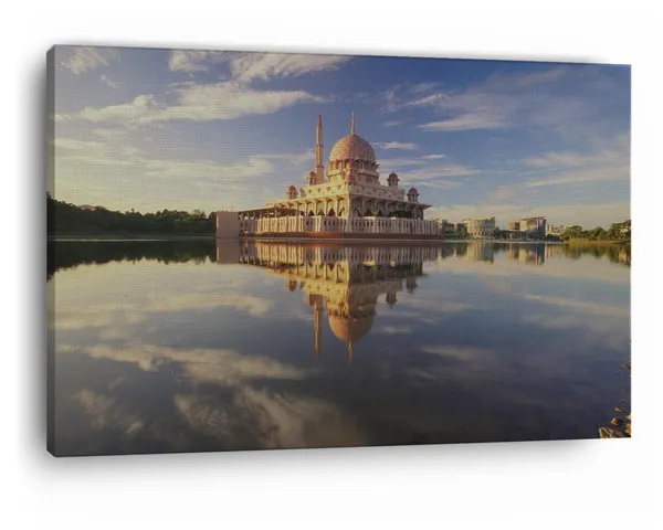 Multicolor_Mosque_Lake,_Wooden_Framed_Canvas_Paintings_|_For_Home_Decor_|_Bedroom,_Living_Room,Wall_Decoration_|_Wall_Art_Painting,_Ct0372,_Size_16_X_24_In