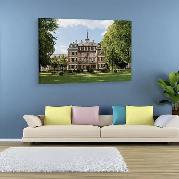 Multicolor_Bolongaropalast_Frankfurt_Germany,_Wooden_Framed_Canvas_Paintings_|_For_Home_Decor_|_Bedroom,_Living_Room,Wall_Decoration_|_Wall_Art_Painting,_Ct0373,_Size_16_X_24_In