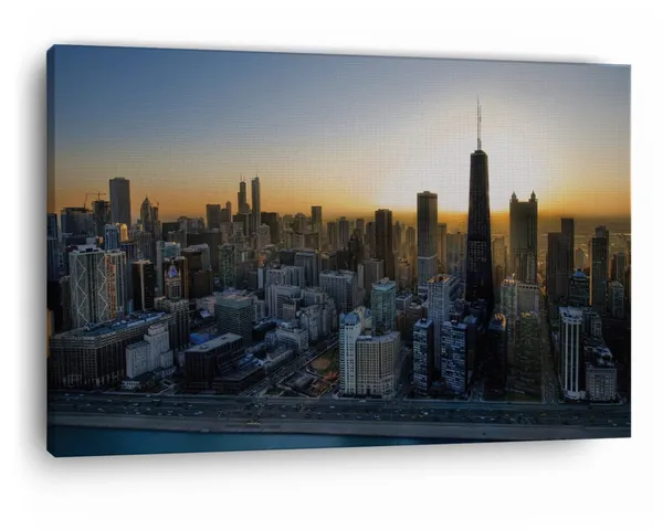Multicolor_Chicago_Skyline_John_Hancock_Center,_Wooden_Framed_Canvas_Paintings_|_For_Home_Decor_|_Bedroom,_Living_Room,Wall_Decoration_|_Wall_Art_Painting,_Ct0377,_Size_16_X_24_In