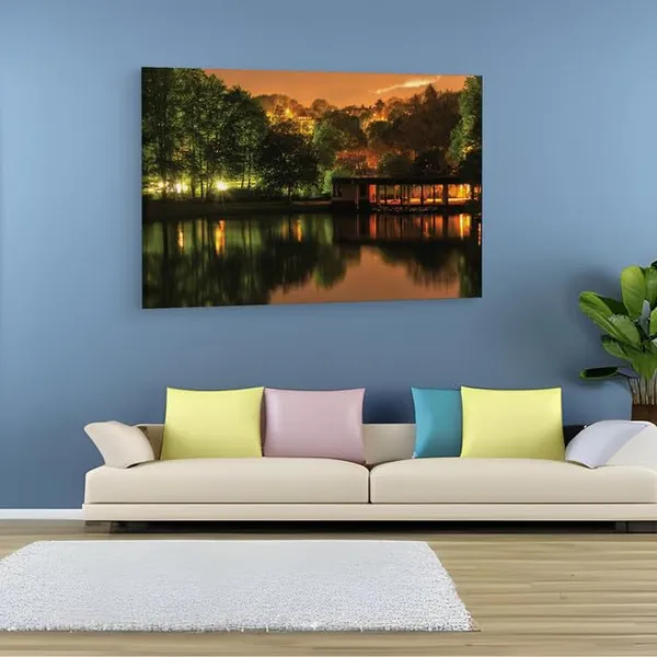 Multicolor_Bayou_Landscape,_Wooden_Framed_Canvas_Paintings_|_For_Home_Decor_|_Bedroom,_Living_Room,Wall_Decoration_|_Wall_Art_Painting,_Ct0378,_Size_16_X_24_In