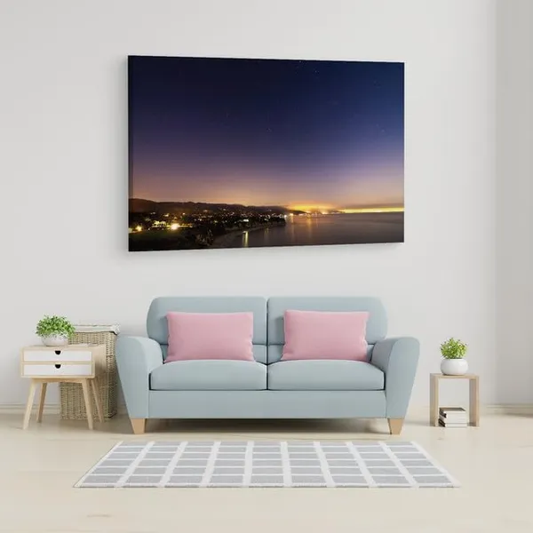 Multicolor_Los_Angeles_Night_Star,_Wooden_Framed_Canvas_Paintings_|_For_Home_Decor_|_Bedroom,_Living_Room,Wall_Decoration_|_Wall_Art_Painting,_Ct0384,_Size_16_X_24_In