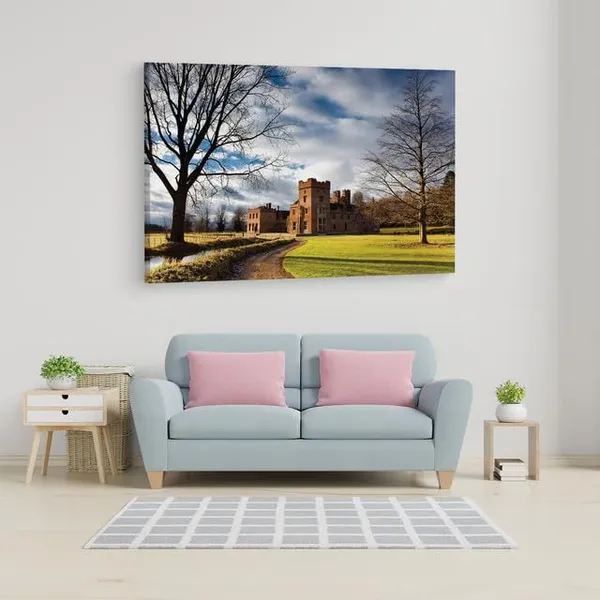 Multicolor_Oxburgh_Hall,_Norfolk,_Wooden_Framed_Canvas_Paintings_|_For_Home_Decor_|_Bedroom,_Living_Room,Wall_Decoration_|_Wall_Art_Painting,_Ct0385,_Size_16_X_24_In
